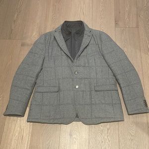 BOGGI Milano Flannel Quilted Jacket With Bib (Italian 58)